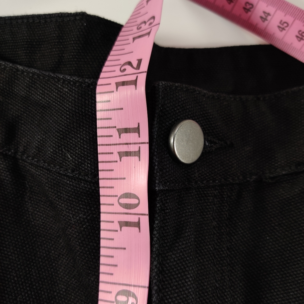 ASOS Flare Leg Raw Hem Jeans Black 8 NWT - Picture 9 of 14
